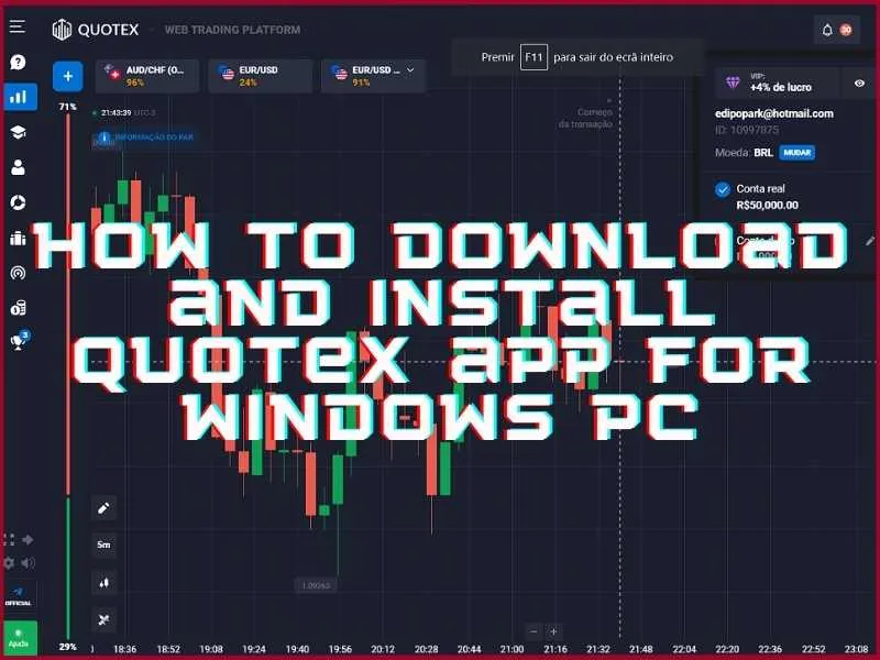 Windows işletim sistemli bir bilgisayara Quotex uygulamasını indirme ve yükleme konusunda adım adım kılavuz