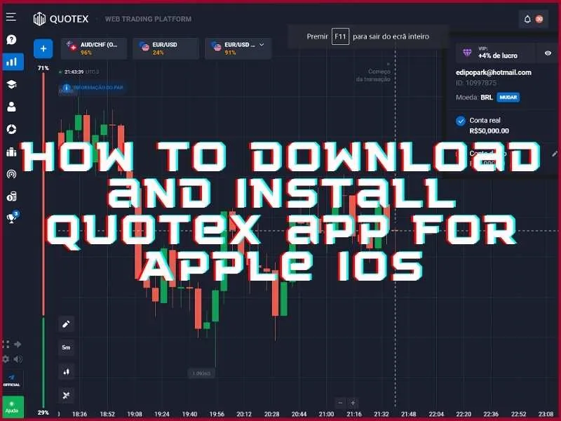 App Store'dan iPhone ve iPad'e Quotex uygulamasını indirme ve yükleme