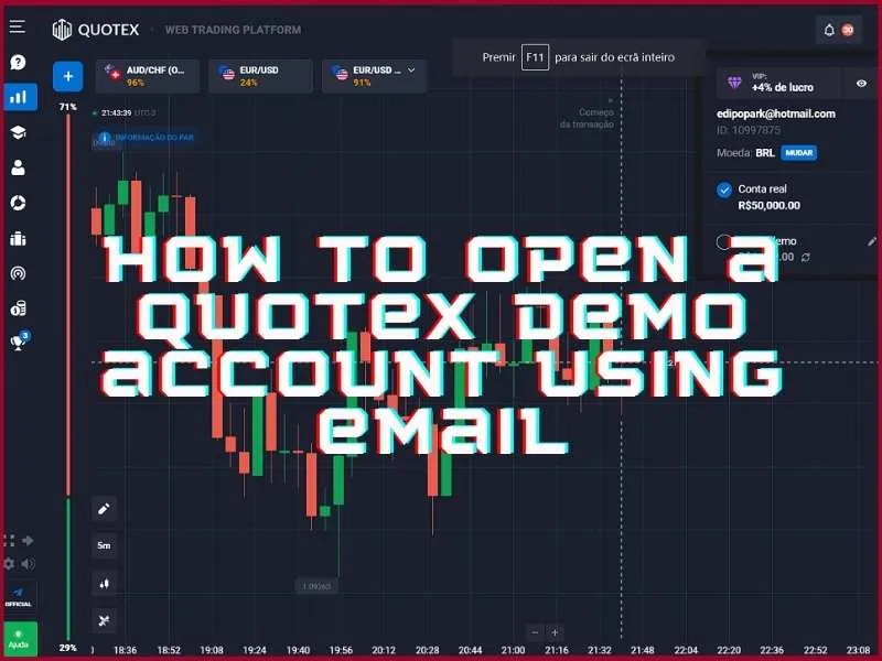 Quotex demo hesabı e-posta adresiyle kayıt