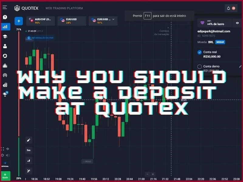 Quotex'te ilk para yatırma işlemini gerçekleştirip ticarete başlamanız için nedenler