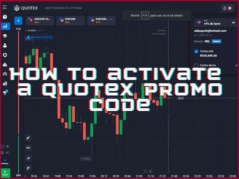 Quotex promosyon kodunu girme ve etkinleştirme adım adım kılavuzu