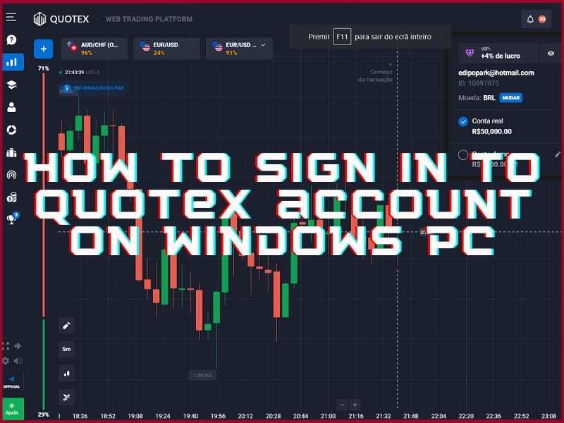 Step-by-step guide to logging in to your Quotex account on a Windows PC