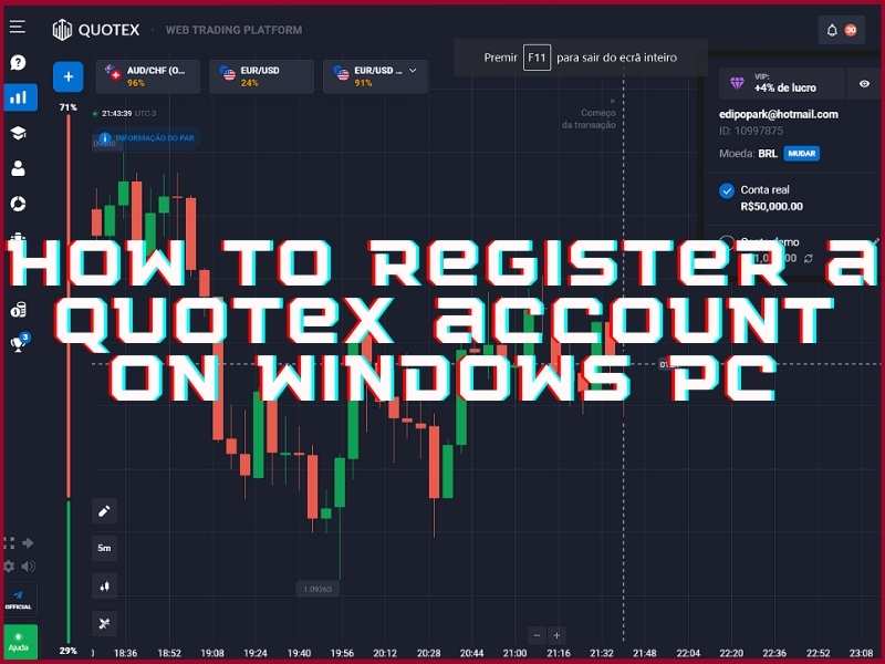 Step-by-step guide to creating a Quotex account on a Windows PC via web browser